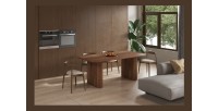 Table à manger TALVORA – 200 cm – Bois de manguier massif – Style contemporain – Finition naturelle robuste 