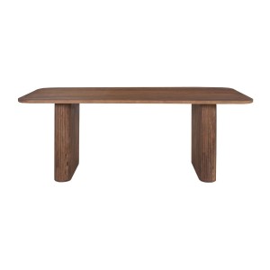 Table à manger TALVORA – 200 cm – Bois de manguier massif – Style contemporain – Finition naturelle robuste 