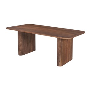 Table à manger TALVORA – 200 cm – Bois de manguier massif – Style contemporain – Finition naturelle robuste 
