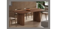 Table à manger TALVORA – 200 cm – Bois de manguier massif – Style contemporain – Finition naturelle robuste 