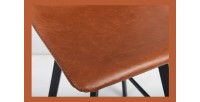 2er Set Barhocker OZON – Farbe Cognac – Sitz aus PU – Moderner Komfort und eleganter Stil