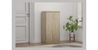 Meuble à chaussures MUNDA – 2 portes – Coloris chêne sonoma – Rangement compact et style contemporain