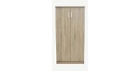 Meuble à chaussures MUNDA – 2 portes – Coloris chêne sonoma – Rangement compact et style contemporain