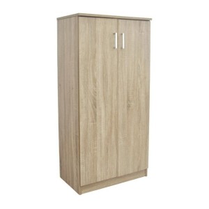 Meuble à chaussures MUNDA – 2 portes – Coloris chêne sonoma – Rangement compact et style contemporain