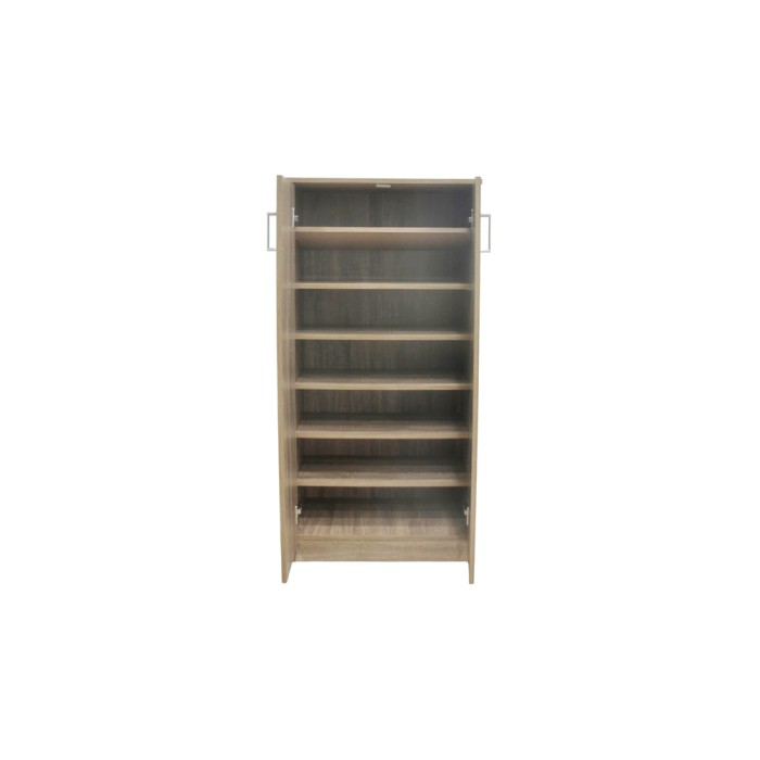 Mobile per scarpe MUNDA – 2 porte – Colore quercia sonoma – Armadio compatto e stile contemporaneo