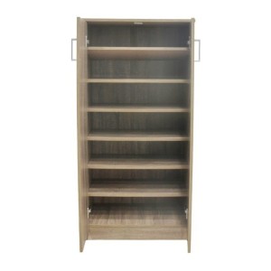 Meuble à chaussures MUNDA – 2 portes – Coloris chêne sonoma – Rangement compact et style contemporain