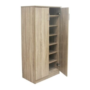 Meuble à chaussures MUNDA – 2 portes – Coloris chêne sonoma – Rangement compact et style contemporain
