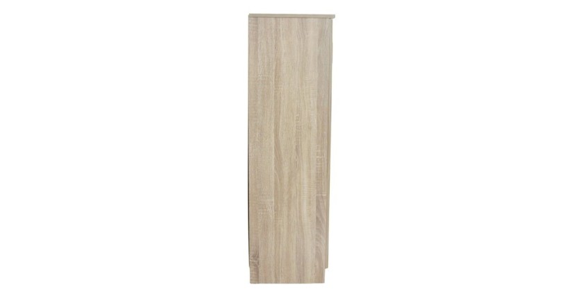 Meuble à chaussures MUNDA – 2 portes – Coloris chêne sonoma – Rangement compact et style contemporain