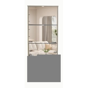 Set Wohnzimmer RAMOS – Integrierte Multicolor-LEDs – Eiche und Schwarz - TV-Möbel, Vitrinen, Regale