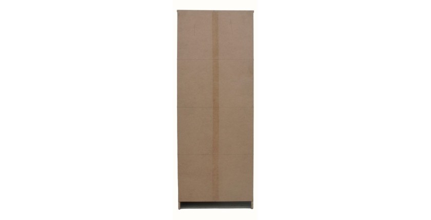 Meuble à chaussures MEXICO – 4 tiroirs avec miroirs – Coloris chêne sonoma – Rangement vertical contemporain