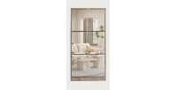 Meuble à chaussures MEXICO – 3 tiroirs avec miroirs – Coloris chêne sonoma – Design contemporain et fonctionnel