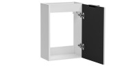 Conjunto completo de salón RAMOS – Efecto pizarra – 7 muebles con LED multicolor integrado
