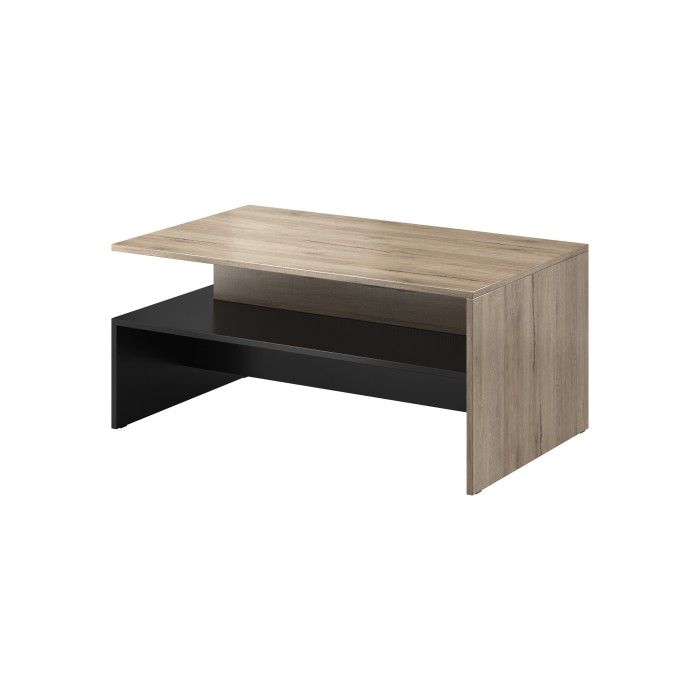Conjunto completo de sala RAMOS – Roble – 7 muebles con LED multicolor integrado