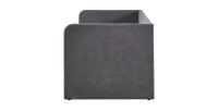 Letto PARMA 90x200 cm – Tessuto grigio – Rete inclusa – Design moderno e struttura robusta