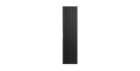 Colonne salle de bain NOXERA – 1 porte – Noir mat – Design rainuré et poignées personnalisables 