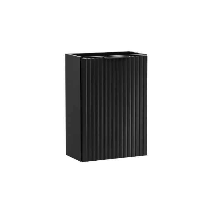 Meuble sous vasque NOXERA – 40 cm – 1 porte – Noir mat – Design compact et suspendu 