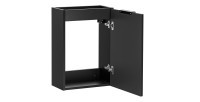 Meuble sous vasque NOXERA – 40 cm – 1 porte – Noir mat – Design compact et suspendu 