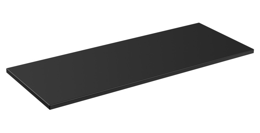 Plan vasque NOXERA – 120 cm – Noir mat – Pour vasques à poser – Finition élégante 