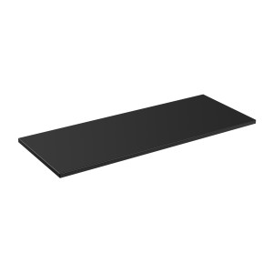 Plan vasque NOXERA – 120 cm – Noir mat – Pour vasques à poser – Finition élégante 