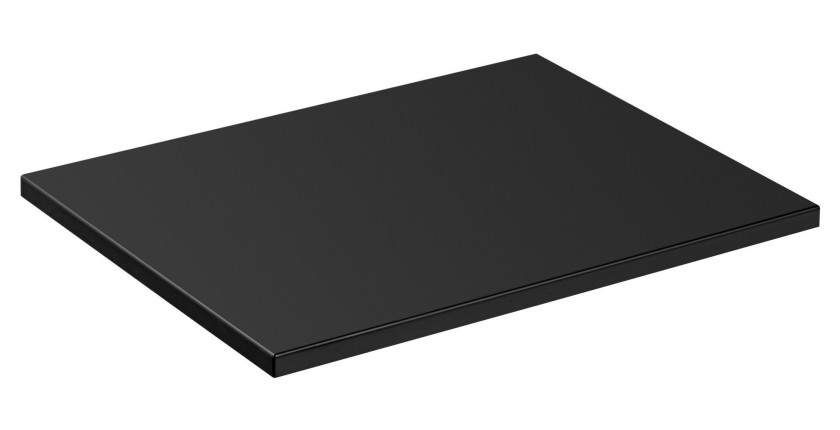 Plan vasque NOXERA – 60 cm – Noir mat – Pour vasque à poser – Finition MDF et PVC 