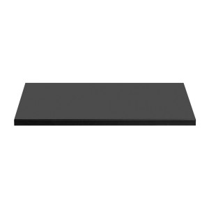 Plan vasque NOXERA – 60 cm – Noir mat – Pour vasque à poser – Finition MDF et PVC 