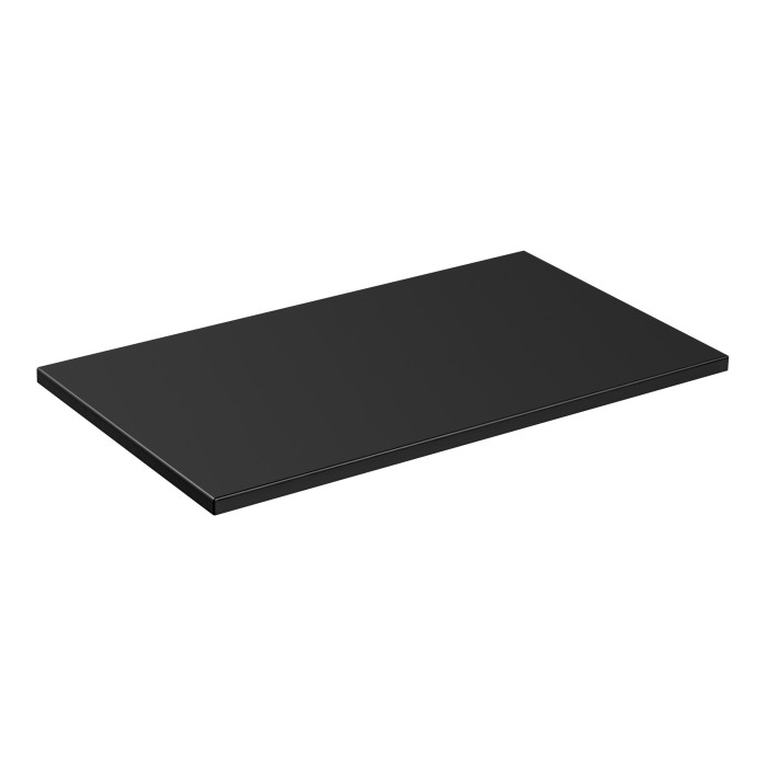 Plan vasque NOXERA – 80 cm – Noir mat – À poser – Finition MDF et film PVC 