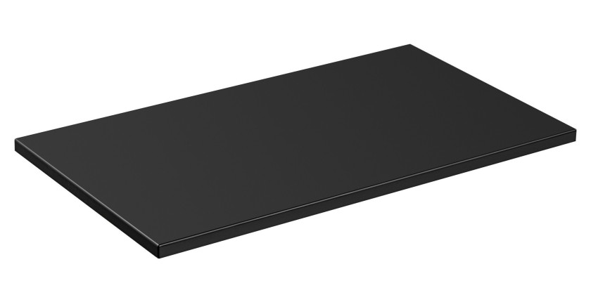 Plan vasque NOXERA – 80 cm – Noir mat – À poser – Finition MDF et film PVC 