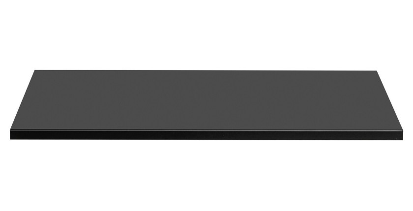 Plan vasque NOXERA – 80 cm – Noir mat – À poser – Finition MDF et film PVC 