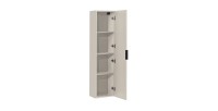 Colonne de salle de bain suspendue NOXERA – 1 porte – Beige mat – Hauteur 140 cm 