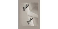 Colonne de salle de bain suspendue NOXERA – 1 porte – Beige mat – Hauteur 140 cm 
