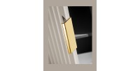 Colonne de salle de bain suspendue NOXERA – 1 porte – Beige mat – Hauteur 140 cm 