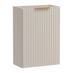 Meuble sous vasque NOXERA – 40 cm – 1 porte – Beige mat – Meuble suspendu compact 