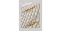 Meuble sous vasque NOXERA – 60 cm – 2 tiroirs – Beige mat – Meuble suspendu moderne 