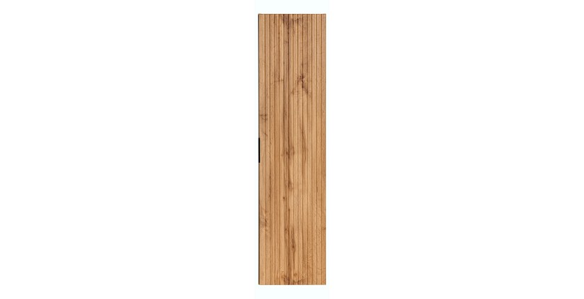 Colonne salle de bain suspendue NOXERA – 1 porte – Coloris chêne wotan – Hauteur 140 cm 
