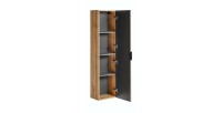Colonne salle de bain suspendue NOXERA – 1 porte – Coloris chêne wotan – Hauteur 140 cm 