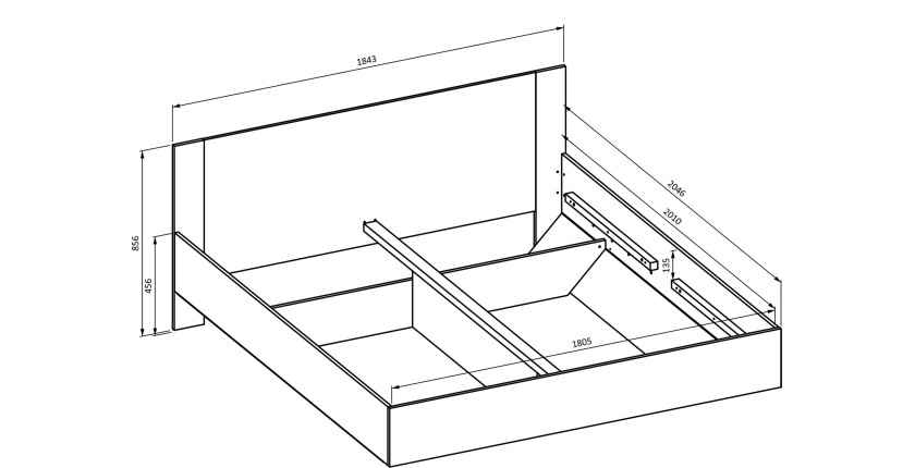Meuble sous vasque NOXERA – 80 cm – 2 tiroirs – Coloris chêne wotan – Meuble suspendu élégant 