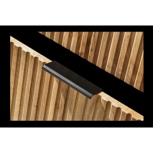 Meuble sous vasque NOXERA – 80 cm – 2 tiroirs – Coloris chêne wotan – Meuble suspendu élégant 