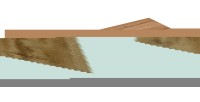 Plan pour meuble sous vasque NOXERA – 120 cm – Coloris chêne wotan – À poser 