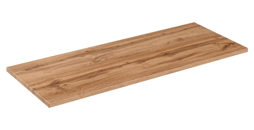 Plan pour meuble sous vasque NOXERA – 120 cm – Coloris chêne wotan – À poser 