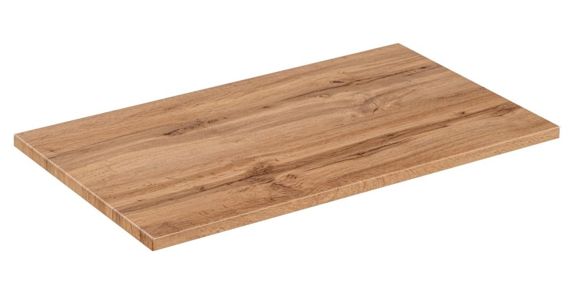 Plan pour meuble sous vasque NOXERA – 80 cm – Coloris chêne wotan – À poser 