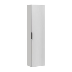 Colonne salle de bain NOXERA – 1 porte – Coloris blanc mat – Hauteur 140 cm – À suspendre 