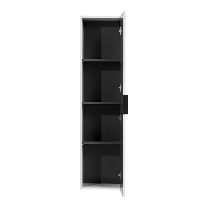 Colonne salle de bain NOXERA – 1 porte – Coloris blanc mat – Hauteur 140 cm – À suspendre 