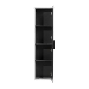 Colonne salle de bain NOXERA – 1 porte – Coloris blanc mat – Hauteur 140 cm – À suspendre 