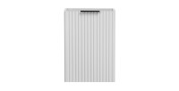 Meuble de rangement salle de bain NOXERA – Avec panier à linge – Coloris blanc mat – 40 cm – À suspendre 
