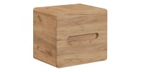 Meuble sous vasque ERBANO – 2 tiroirs – 60 cm – Coloris chêne clair et gris anthracite – Design fonctionnel 