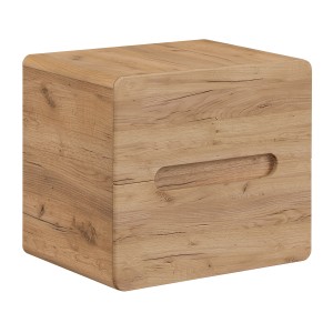 Meuble sous vasque ERBANO – 2 tiroirs – 60 cm – Coloris chêne clair et gris anthracite – Design fonctionnel 
