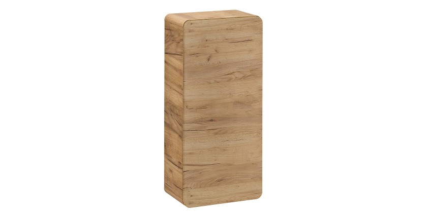 Colonne de salle de bain ERBANO – Chêne clair – 35x75 cm – 1 porte – Style contemporain 