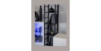 Étagère colonne collection SWITCH - Cadre en métal noir - style industriel