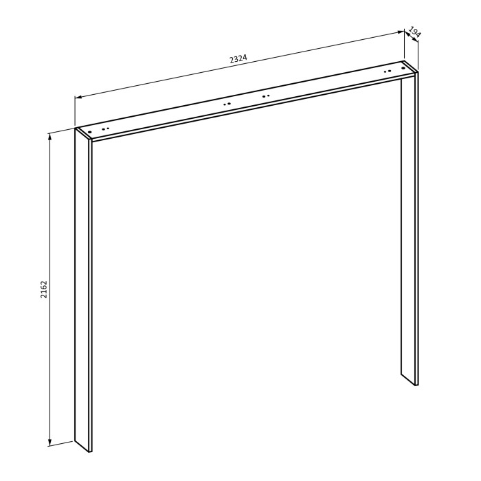 Komplettes Schlafzimmer VERTIGO – Stauraumbett 180x200, 2 Nachttische, 4-türiger Schrank + Designrahmen