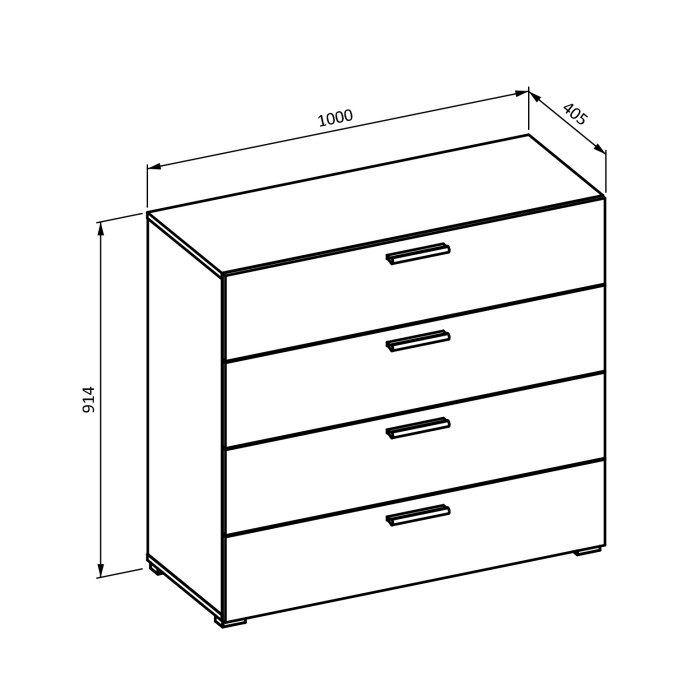 Chambre complète VERTIGO – Lit coffre 180x200, 2 chevets, armoire 3 portes, commode + cadre design